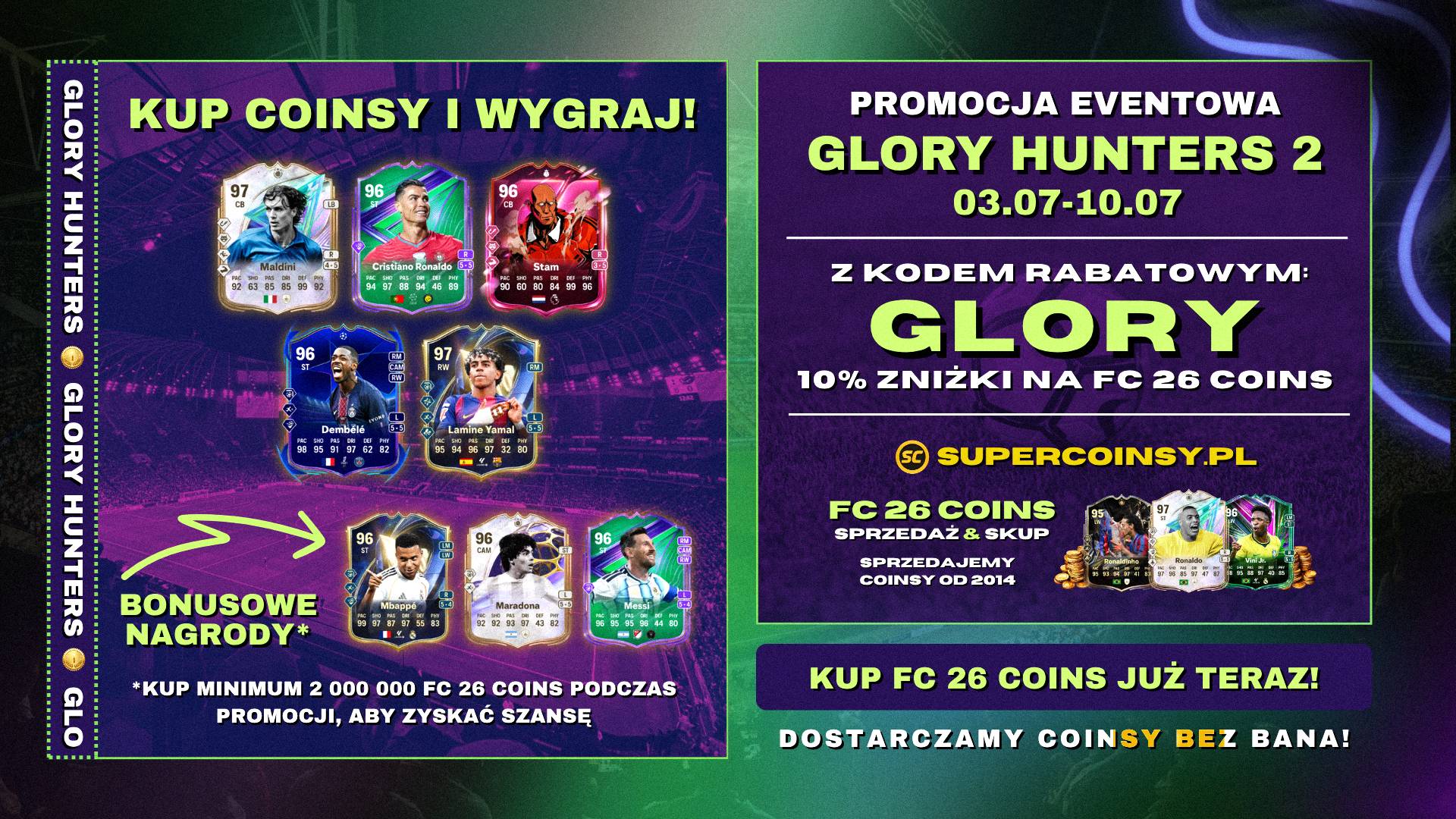 GLORY HUNTERS 2 Promocja